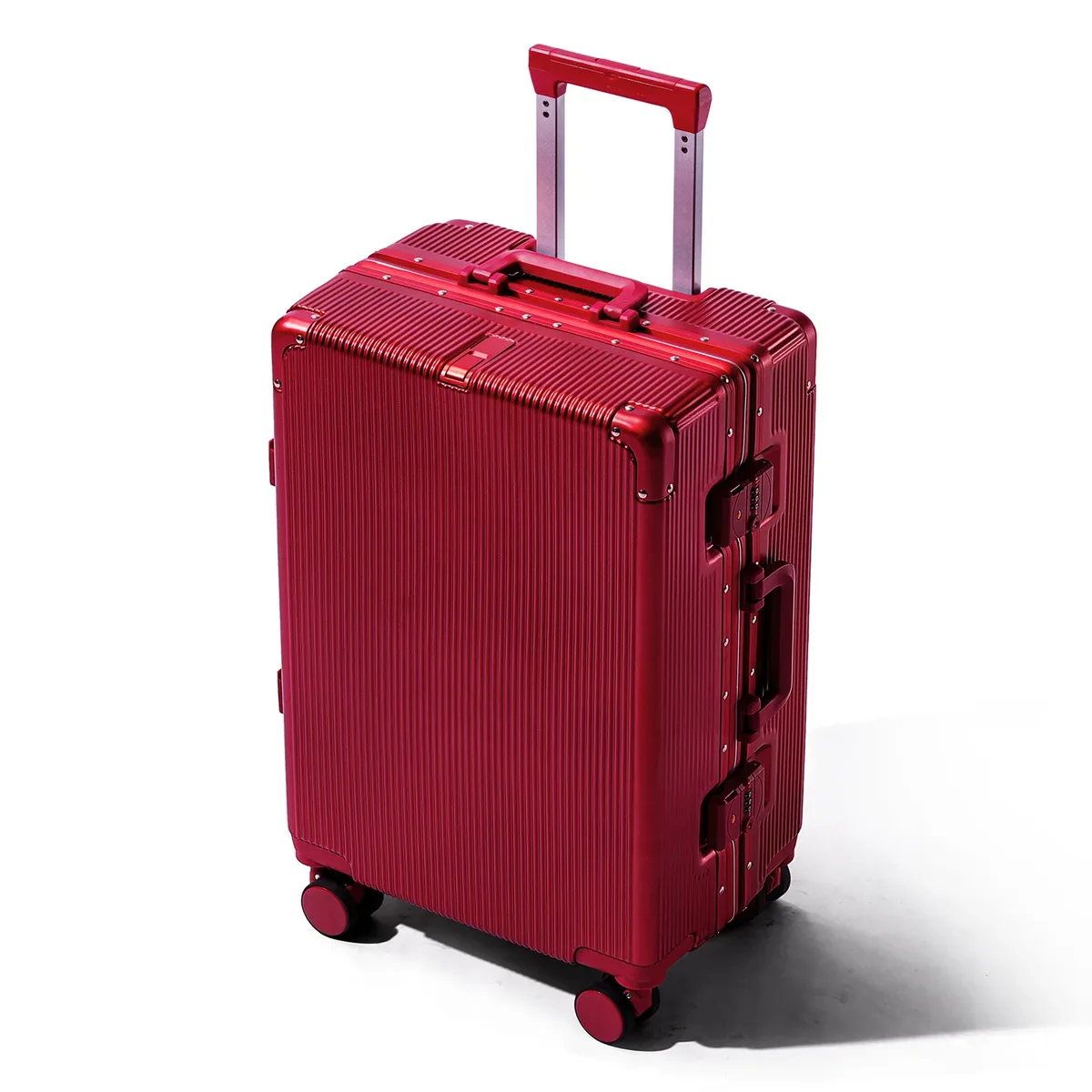 valise de voyage multifonctionnelle 16 "/20"/22 "/24"/26 "/28", bagages roulants à la mode, cadre en aluminium, boîtier de chariot avec roues d'embarquement