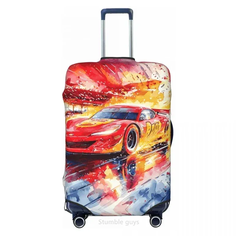 housse de protection pour bagages anti-poussière et lavable, motif voiture, en matière élastique, pour valises de 18 à 32 pouces, anti-rayures, durable