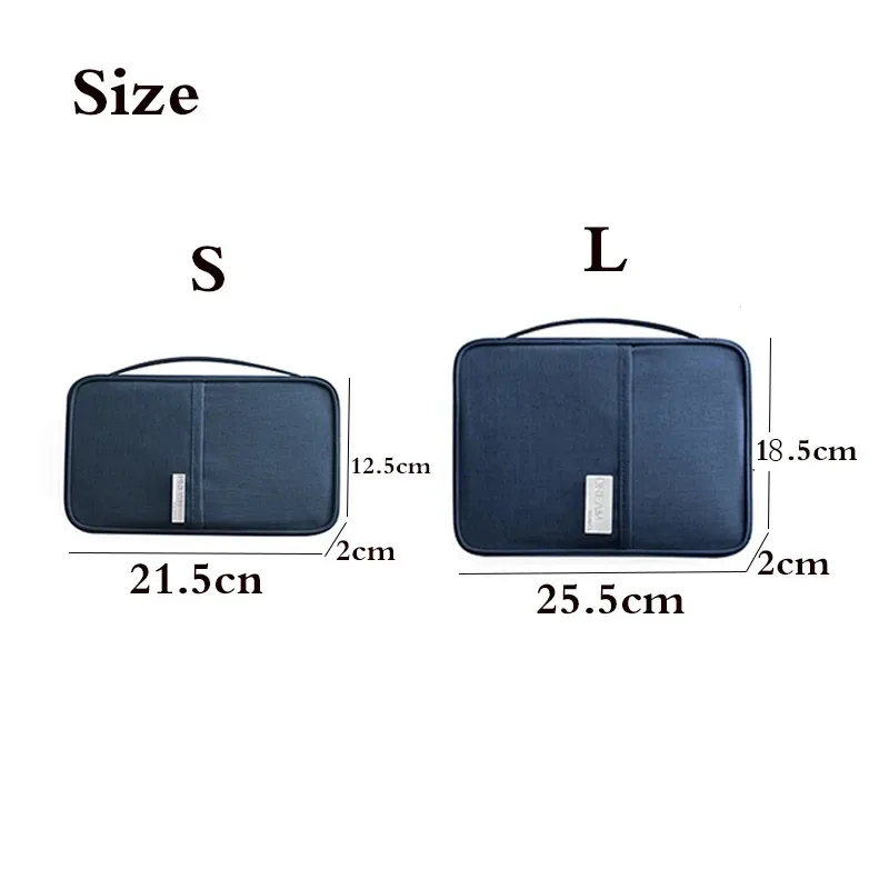 portefeuille de voyage porte-passeport familial multi-poches étui à documents étanche organisateur accessoires de voyage sac à documents porte-carte