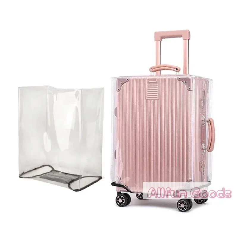 1 housse de protection transparente en pvc pour bagages, protection universelle anti-poussière et anti-rayures