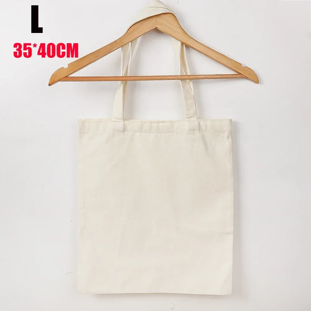 sac à bandoulière en toile grande capacité, pliable, écologique, en coton, réutilisable, pour peinture diy, sac d'épicerie, beige