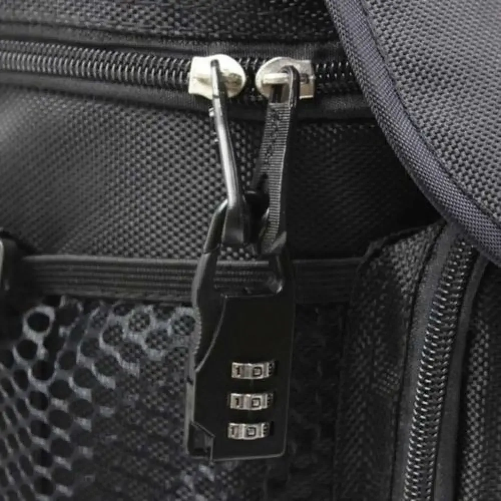 lot de 5 mini cadenas de voyage en alliage d'aluminium, ensemble de serrures à bagages avec code à combinaison réinitialisable à 3 chiffres pour valises et sacs