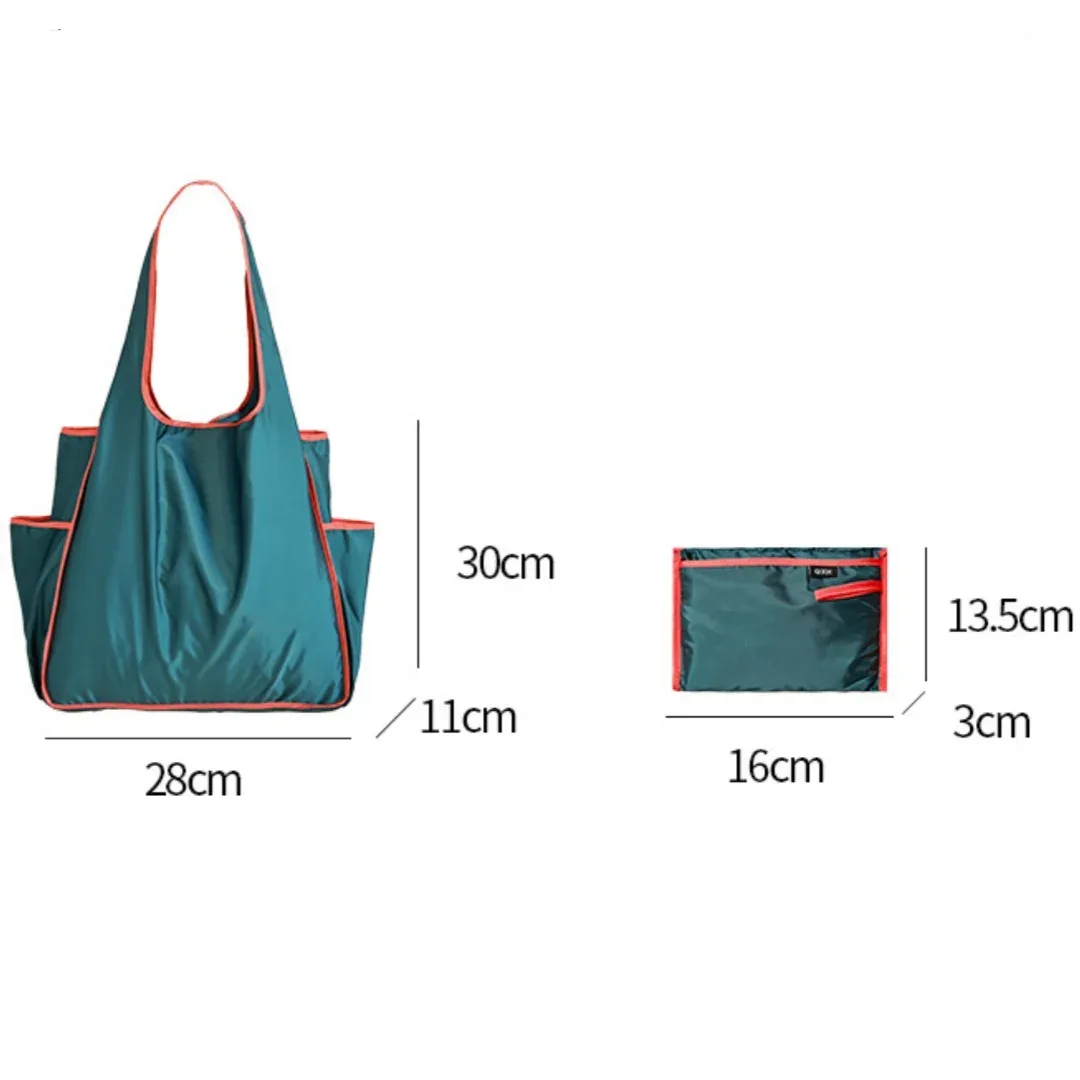 sac de courses pliable épais, grande capacité, sacs d'épicerie réutilisables, sac à bandoulière imperméable écologique pour supermarché