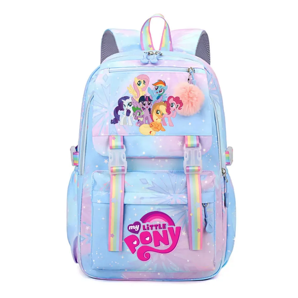 my little pony sac à dos imperméable de grande capacité pour femmes et filles, sac à dos léger pour l'école, sac à dos de voyage décontracté
