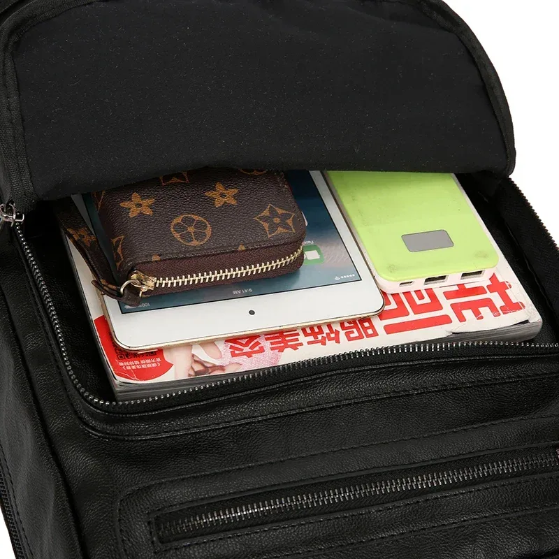 2025 sac à bandoulière d'affaires en peau de mouton sac à dos de voyage pour homme sac d'école pour ordinateur portable sacs à dos pour hommes de haute qualité pour adolescents garçons