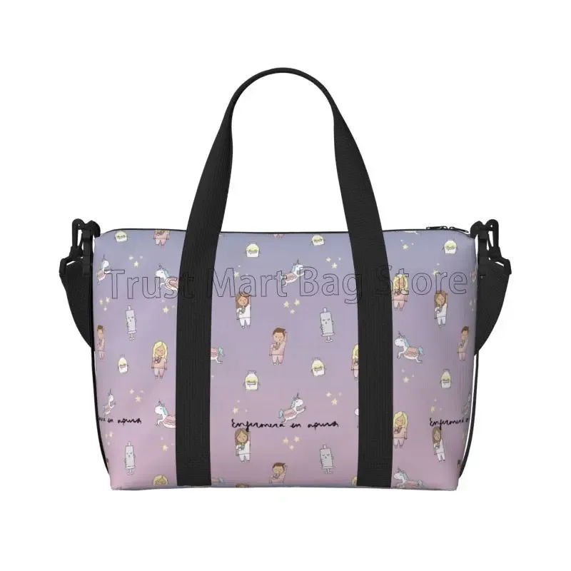 personnalisé enfermera en apuros médecin infirmière médical voyage sacs de sport étanche durable week-end sac de nuit voyage bagages sac