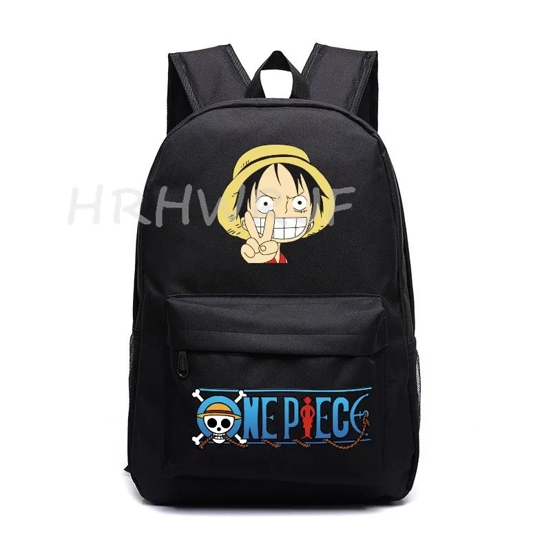 sac à dos one piece monkey d luffy pour adolescents, sac à dos en nylon pour filles, sac à dos mignon pour femmes, sac à dos pour ordinateur portable, sac de voyage, sac à dos de grande capacité, unisexe