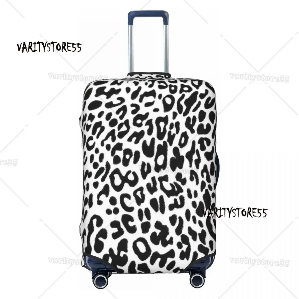 housse de bagage de voyage personnalisée imprimé léopard, housse de protection élastique en peau d'animal pour valise, adaptée à 18 à 32 pouces