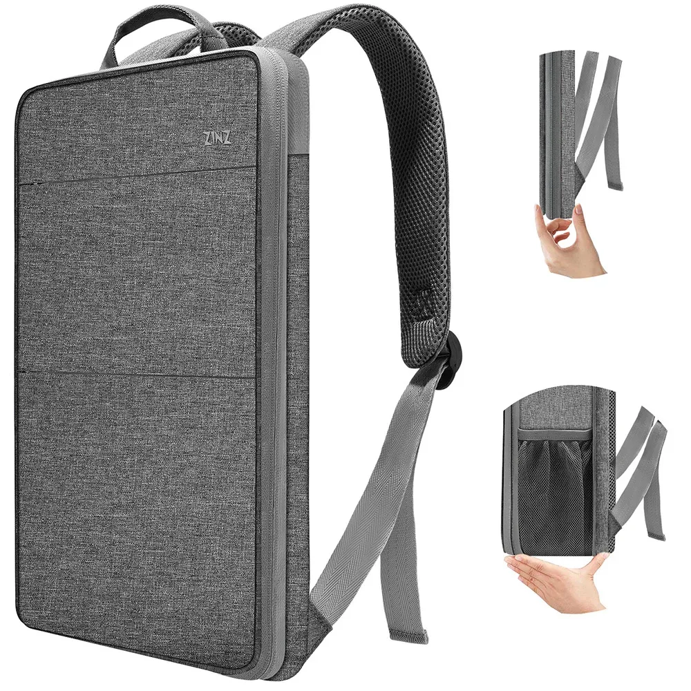 sac à dos mince extensible pour ordinateur portable 15 15,6 16 pouces, sac pour ordinateur portable résistant aux déversements pour la plupart des macbooks de 14 à 16 pouces ou d'autres ordinateurs