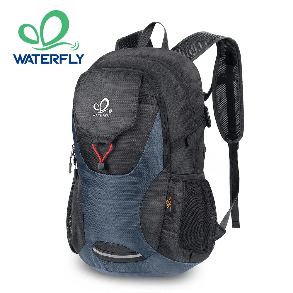 WATERFLY léger pliable randonnée sac à dos 30L pliable voyage sac à dos pochette d'ordinateur ultraléger Camping jour Pack pour femme homme