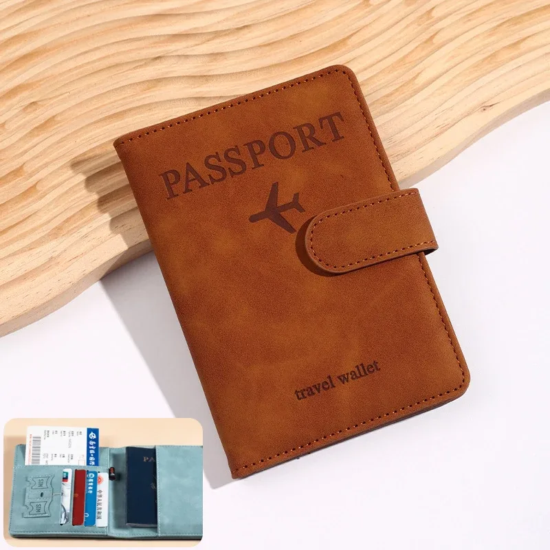 porte-passeport antimagnétique et antivol, étui de voyage, portefeuille pour cartes de crédit, livre de passeport en cuir pour femmes et hommes