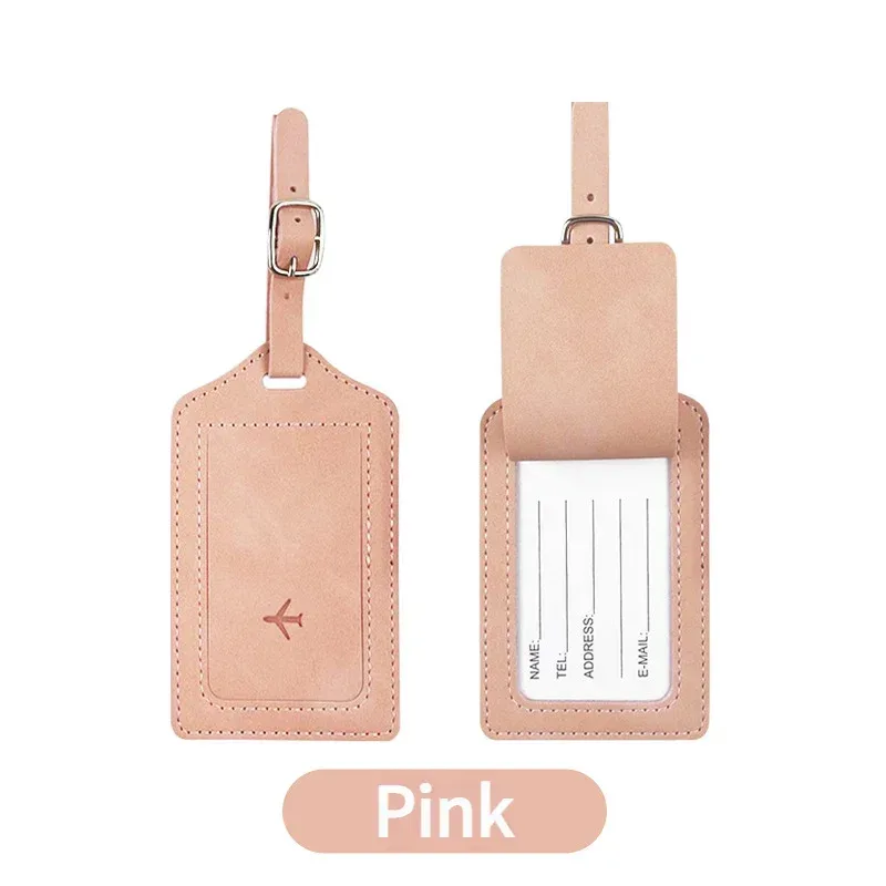 essentiels de voyage : porte-passeport à blocage rfid + ensemble d'étiquettes de bagage en cuir
