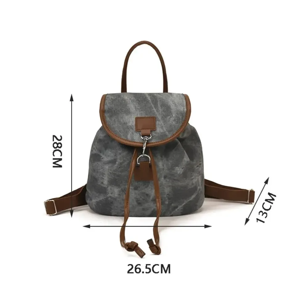 sac à dos décontracté en cuir pu pour femme, design souple et polyvalent, sac à dos rétro américain en cuir pu pour femme
