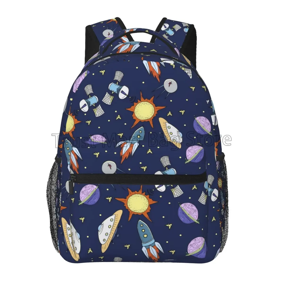 sacs d'école à motif planète spatiale pour tout-petits, pour garçons et filles, jolis sacs à dos de voyage unisexe, sac à dos souple pour ordinateur portable