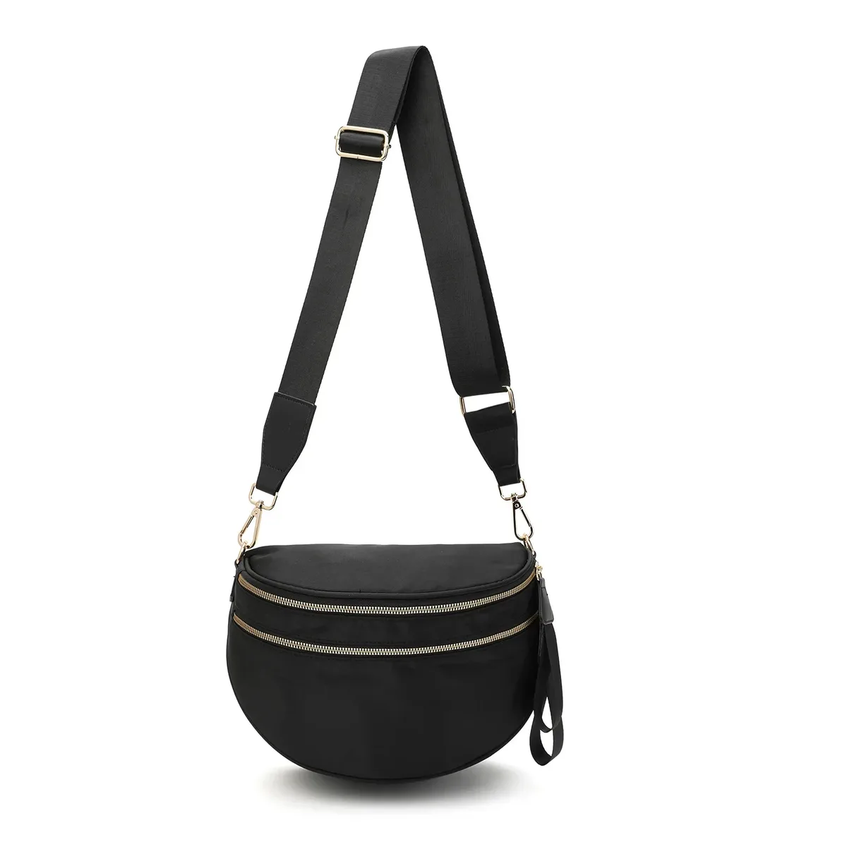 sac banane à carreaux pour femmes, sac banane décontracté, grande capacité, sangle réglable, sac à bandoulière simple pour maman, fourre-tout de voyage quotidien