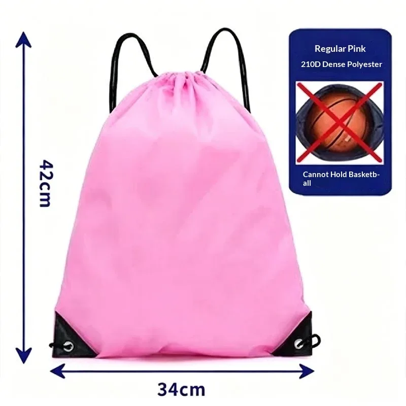 sac à dos en nylon durable avec cordon de serrage, sac de rangement pour sports de plein air et salle de sport, sac de voyage léger pour activités