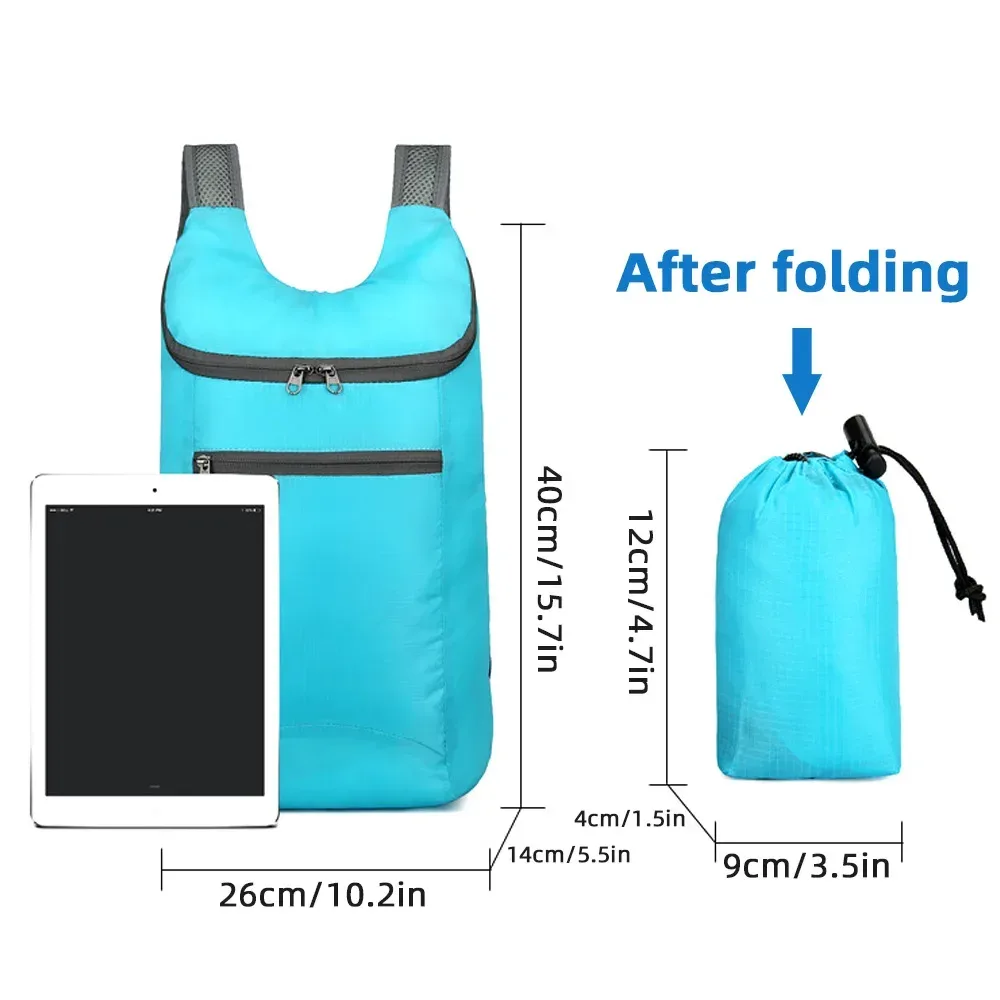 sac à dos de voyage pliable pour hommes et femmes, sacs à dos de plein air, sac de peau de rangement, sacs de sport pour femmes, imperméable, léger, sac à dos de randonnée, nouveau