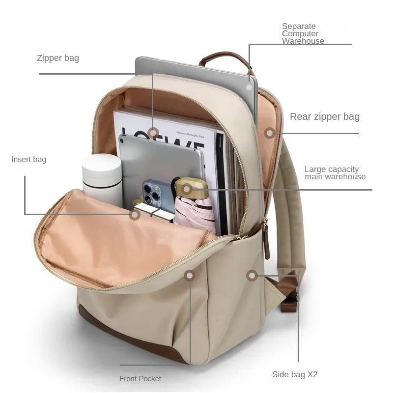 sac à dos de golf pour femme, cartable de grande capacité, sac d'ordinateur commpiedmont, voyage, nouvelle mode, 2024