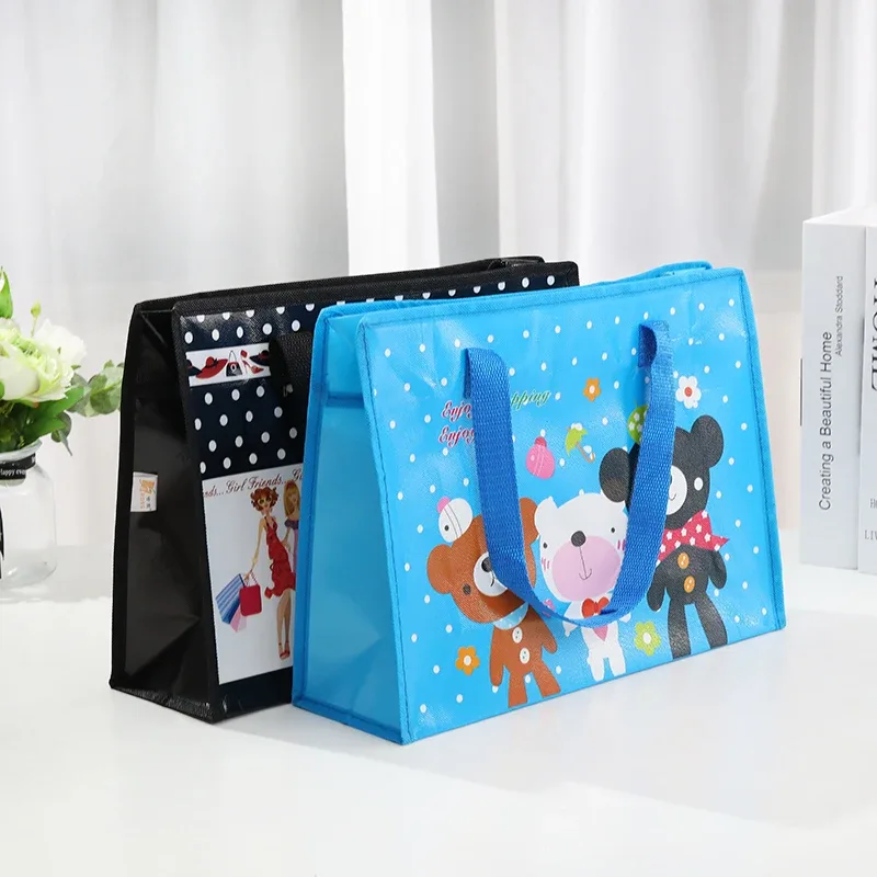 sac de courses pliable réutilisable pour femmes, grand sac fourre-tout en tissu non tissé unisexe, pochette pour épicerie