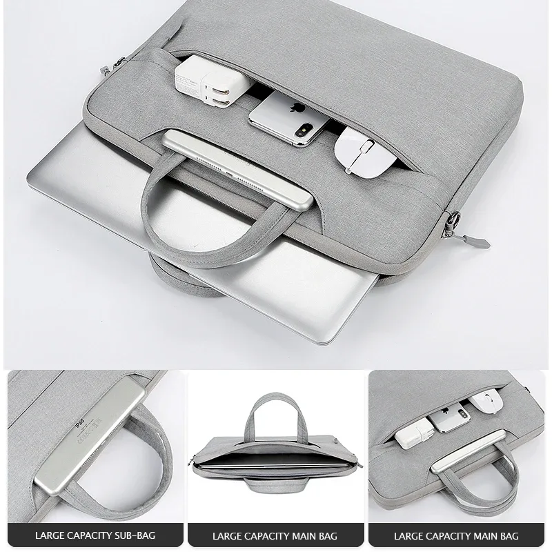 sac à main personnalisé avec logo imprimé pour ordinateur portable, sacoche de transport pour ordinateur portable, pour femme et homme