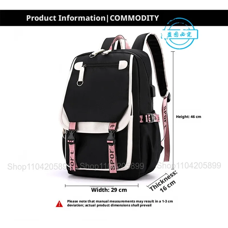 sac à dos danganronpa anime mochila, sac d'école pour étudiants, sac de voyage avec port usb, sacoche décontractée pour ordinateur portable, grand sac messager, cadeau