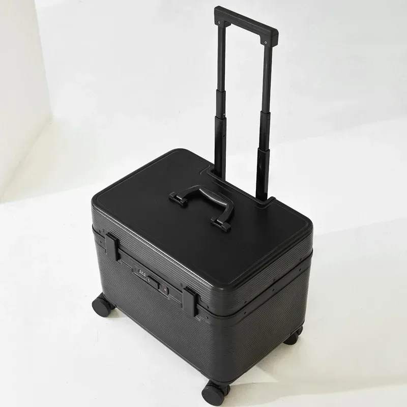 top flip photographie cadre en aluminium valise de voyage boîtier de chariot instrument de beauté bagages 20/ 24 pouces valise de cabine