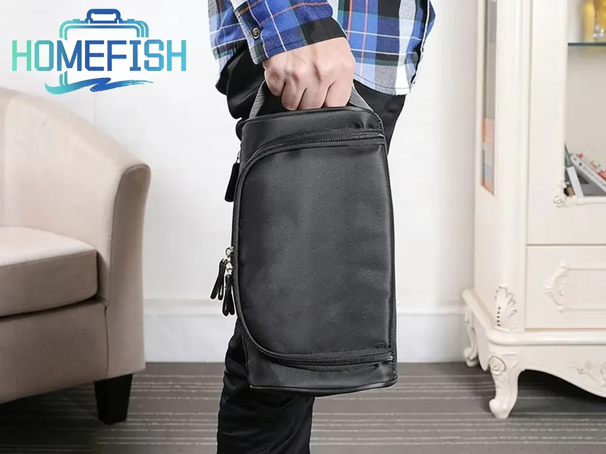 homefish trousse de toilette portable pour hommes, idéale pour les voyages d'affaires, grande capacité, sac cosmétique, sac organisateur, sac de bain