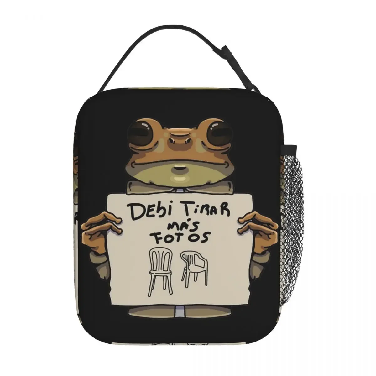 sac fourre-tout isotherme pour l'école, bad bunny dtressing debi tirar mas fotos, récipient alimentaire portable, glacière thermique, boîtes à lunch