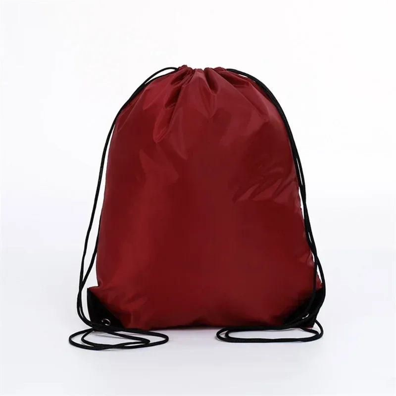1pc sac à dos à cordon avec bande réfléchissante chaîne sac à dos cinch sacs sac en vrac pour l'école yoga sport gymnase voyage