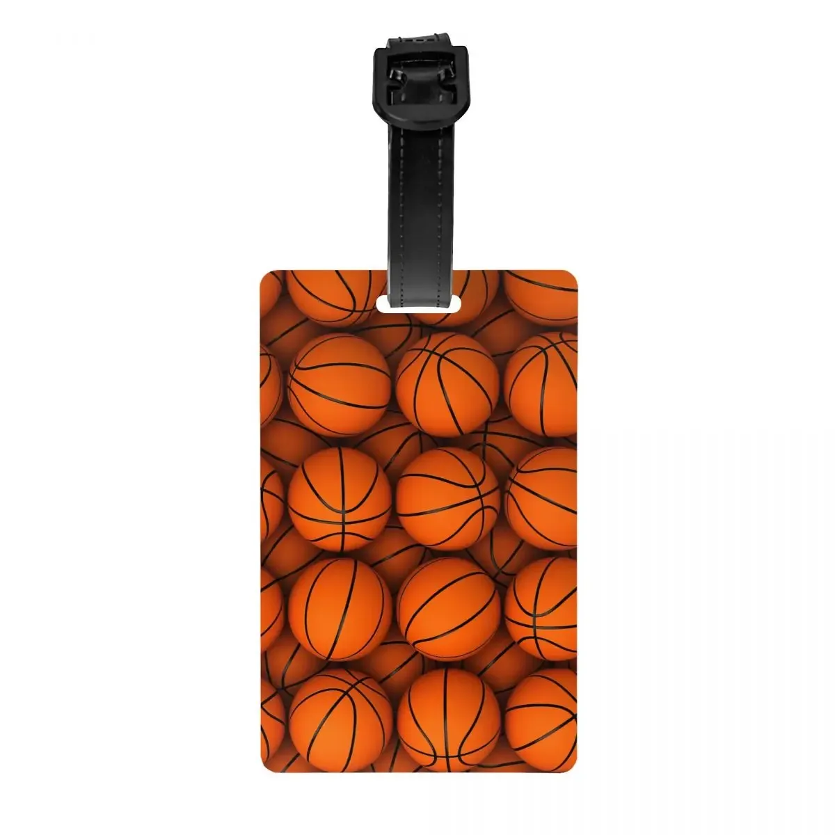 étiquettes de bagage rondes personnalisées pour valises, points de basket-ball, culture fongique de la mode, étiquettes de bagage, couverture de confidentialité, étiquette d'identification