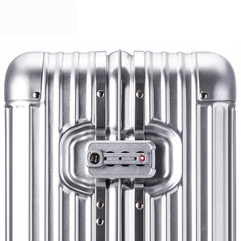 nouvelle valise à roulettes rigide en alliage d'aluminium de haute qualité, valise de voyage, 20 po, 26 po, 30 po, 31 po, 33 po, bagages en soute