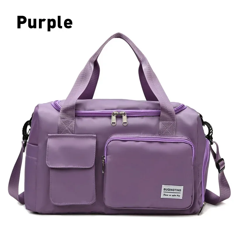 markroyal-sacs de voyage en toile imperméables pour femmes, sac de sport, sacs de sport, compartiment à chaussures initié, sac à main de poche, livraison directe