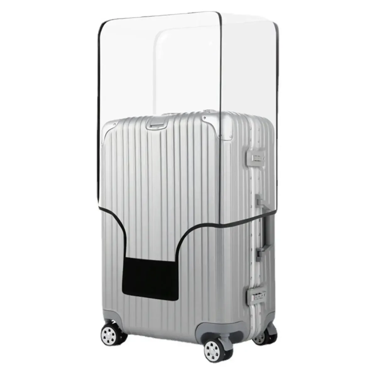 protecteur de housse de bagage transparent épais, housses de bagages en pvc 18 "20" 22 "24" 26 "pour valise étanche à la poussière anti-rayures