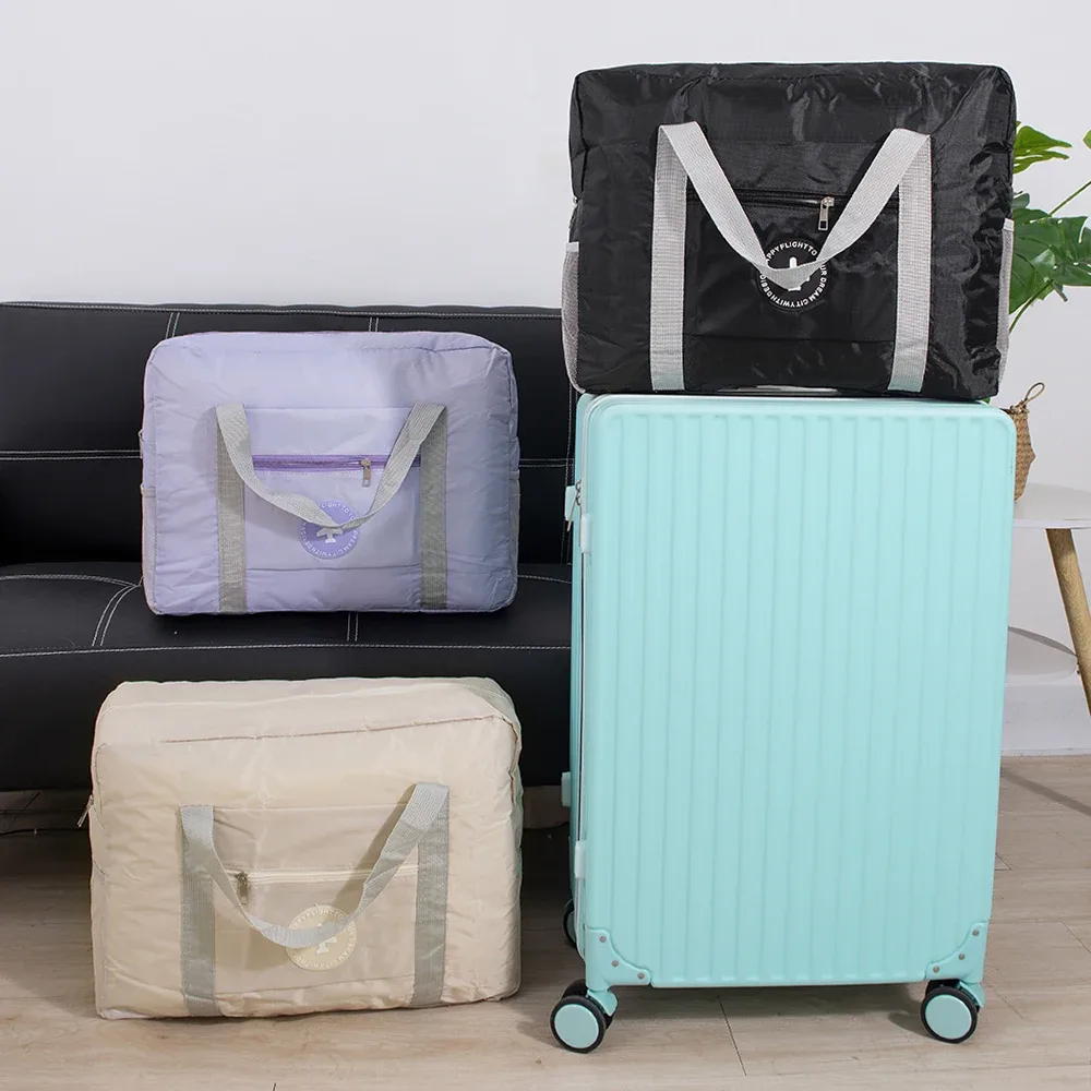 sac de voyage pliable de grande capacité, bagage à main portable pour courte distance, sac de rangement d'attente simple pour la livraison