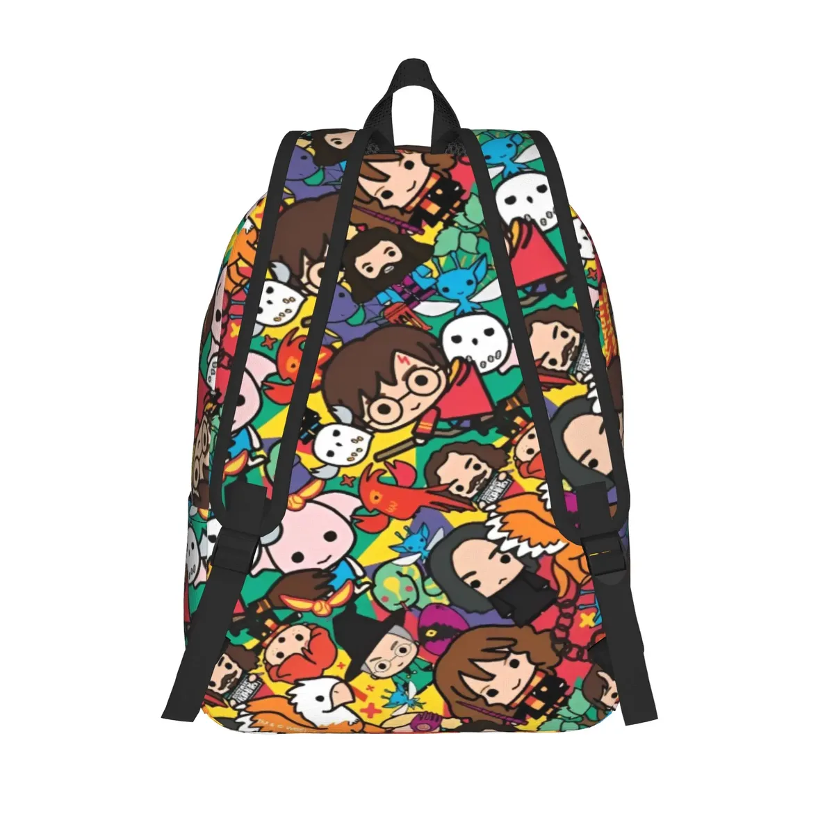 sac à dos h-hp-p harry potter magique pour adolescents avec poche, idéal pour le lycée, la randonnée, les voyages, sac à dos de jour pour hommes, femmes, sacs en toile pour l'université