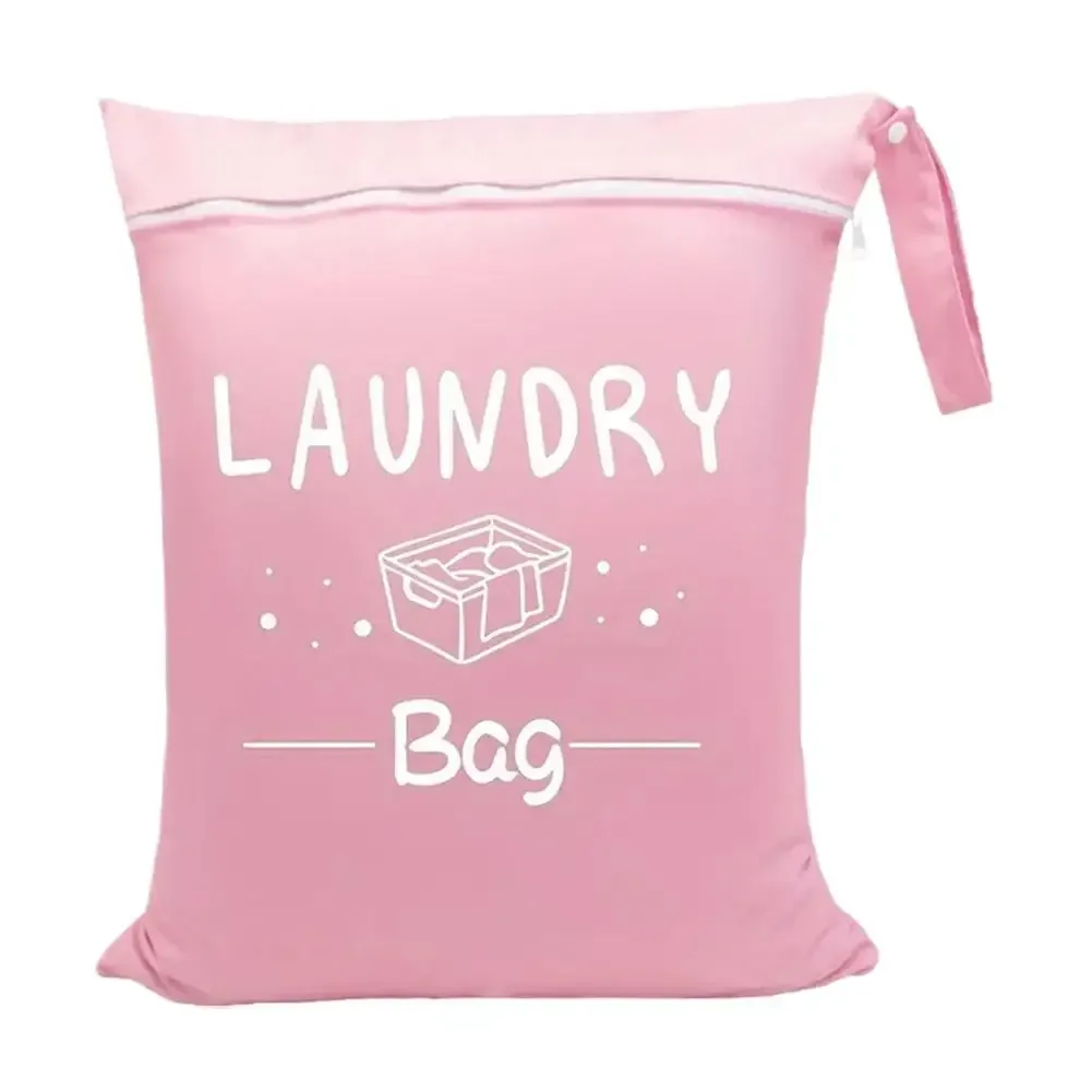 sac à linge oxford imperméable pour voyage, pochette de rangement portable pour vêtements sales, sac organisateur lavable avec poignée et fermeture éclair