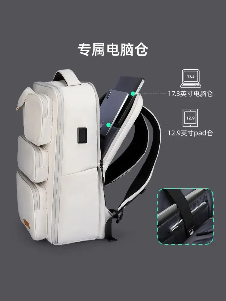 sac à dos de voyage mark ryden pour l'extérieur, 18 pouces, grande capacité, multifonctionnel, imperméable, pour ordinateur portable, extensible