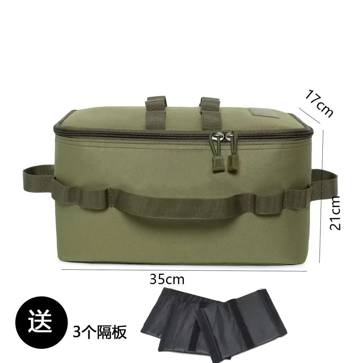sac de rangement de camping extérieur grande capacité - sac à outils pour piquets de sol avec kit d'ustensiles de cuisine de pique-nique et organisateur de cartouches de gaz