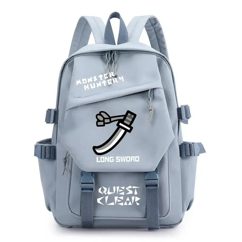 sac à dos monster hunter wilds felyne rathian, sac à dos à bandoulière, sac d'école pour étudiants, sac à dos tendance, sac de voyage