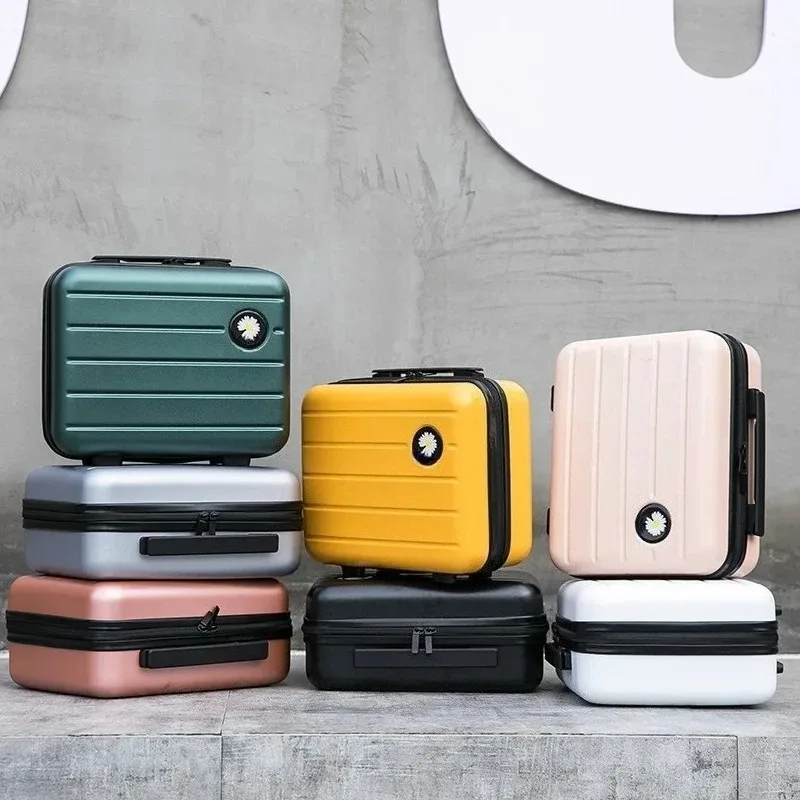 sac de rangement de cosmétiques de 16 pouces, mallette de voyage portable, petite valise de grande capacité