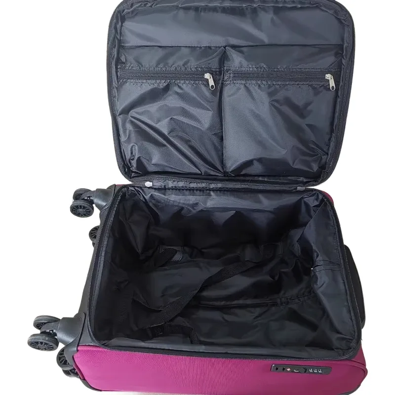 valise de voyage non tissée ultralégère extensible - bagage trolley de grande capacité avec roulettes (20/24/28 pouces)