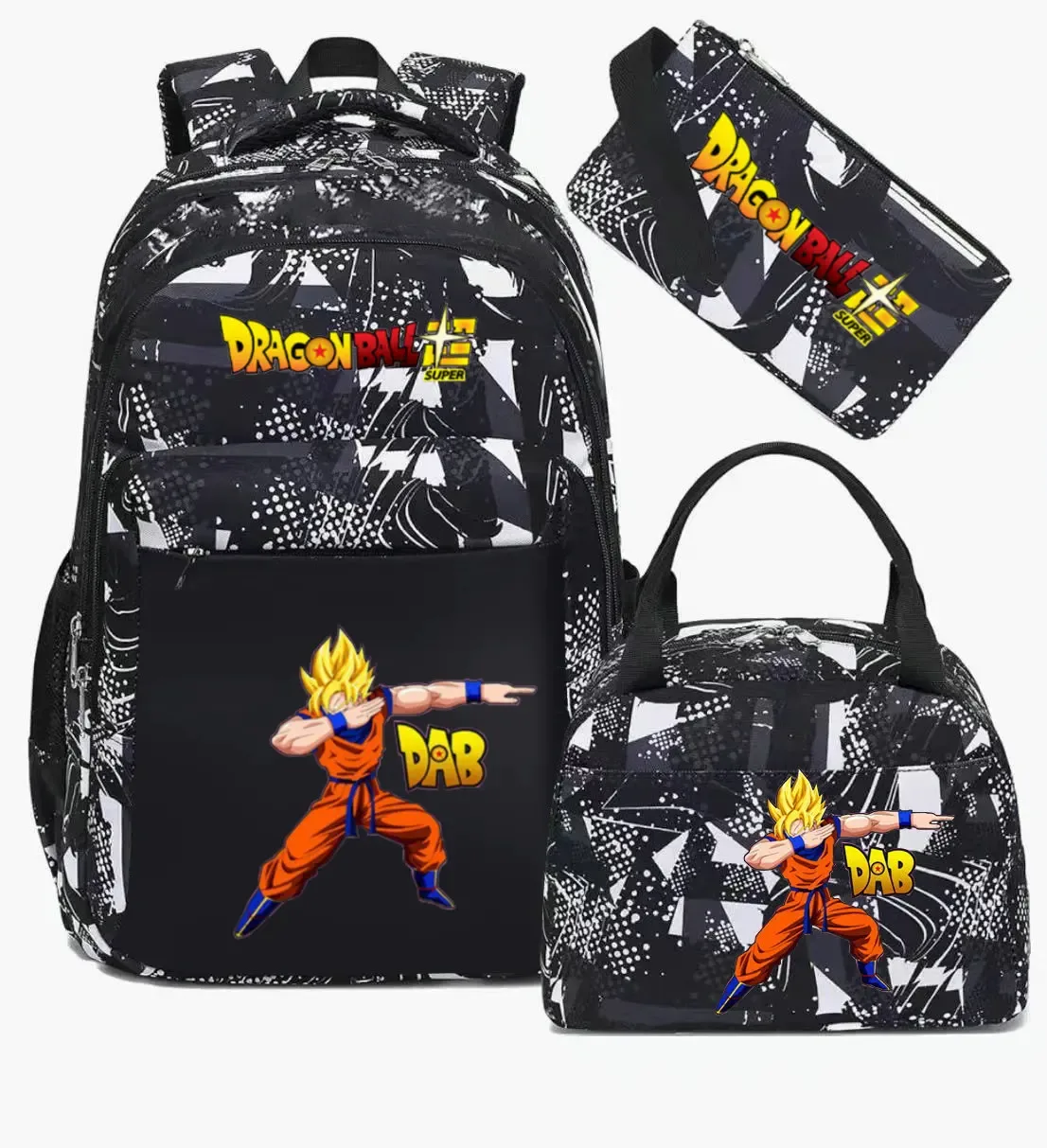 sac à dos dragon ball, sac d'école camouflage, grande capacité, pour lycéens, garçons et filles, mochila de voyage
