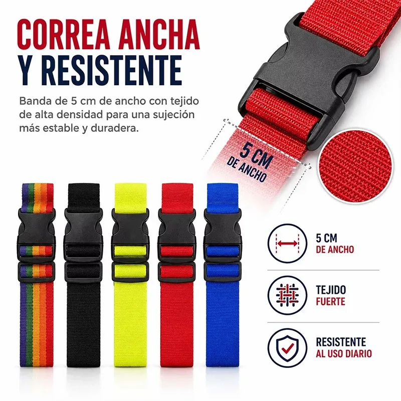 nouvelle sangle de bagage réglable de 2 m, ceinture croisée pour l'emballage, sangle de voyage en nylon avec boucle de verrouillage, ceintures pour bagages, accessoires pour sacs de camping