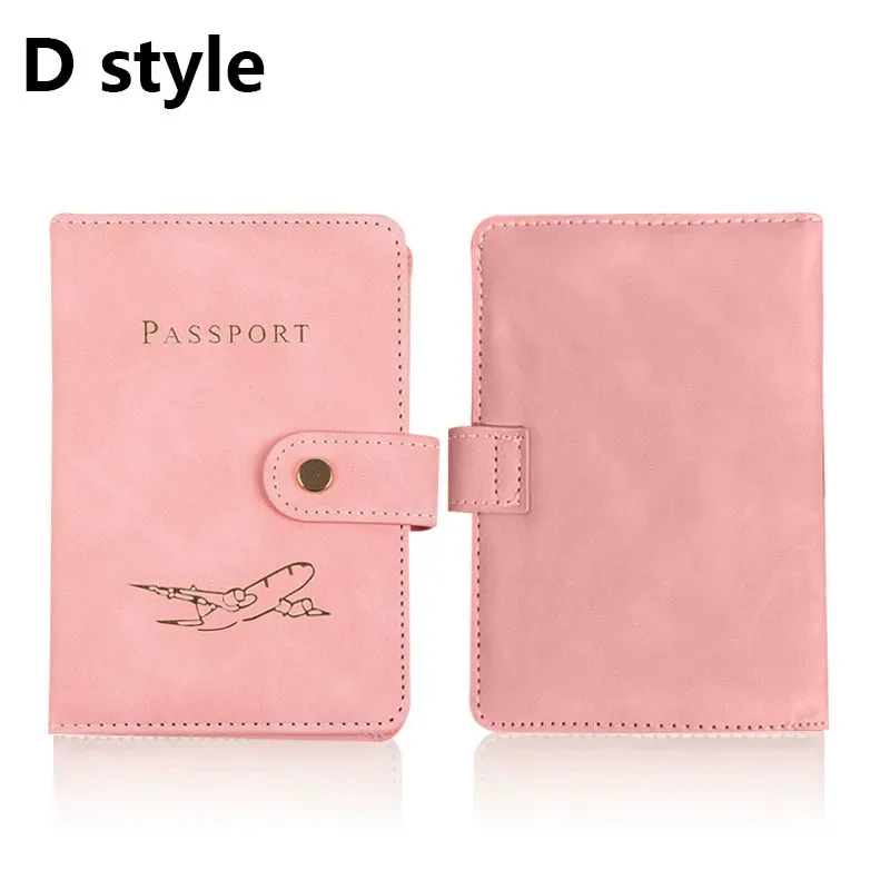étui porte-passeport en cuir pour essentiels de voyage, portefeuille cartes de crédit, housse de passeport pour femme/homme avec boucle