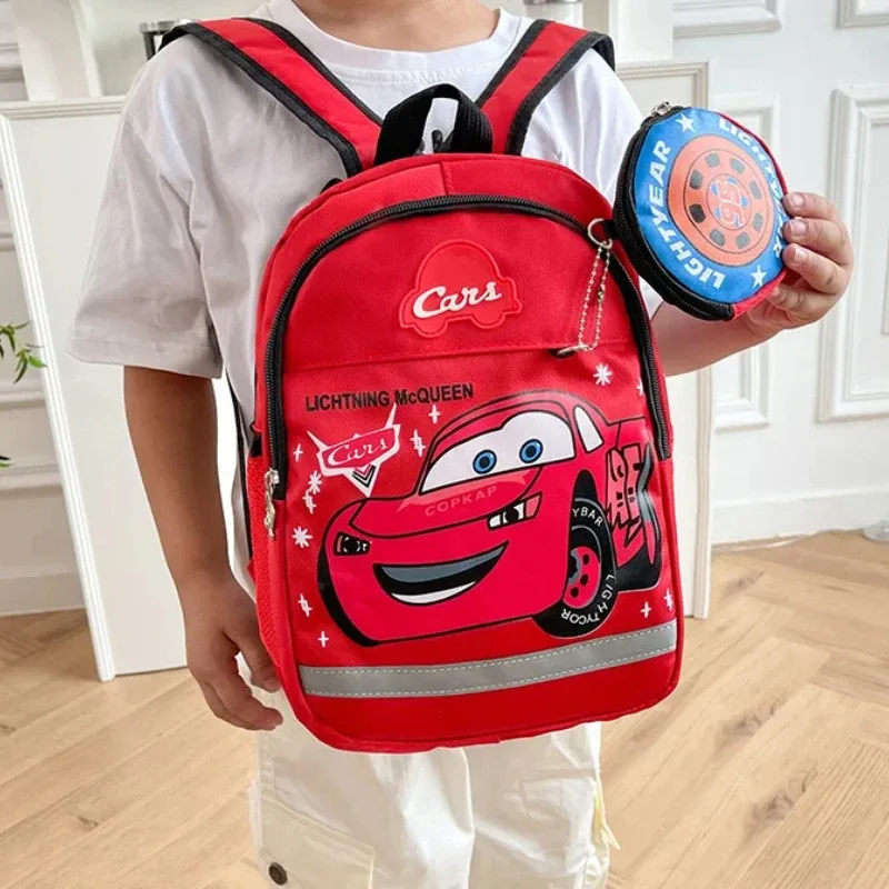 nouveau sac à dos unisexe 2026 motif cartoon lightning mcqueen – plusieurs styles, grande capacité, idéal pour étudiants, sac d'école décontracté, sac de voyage extérieur
