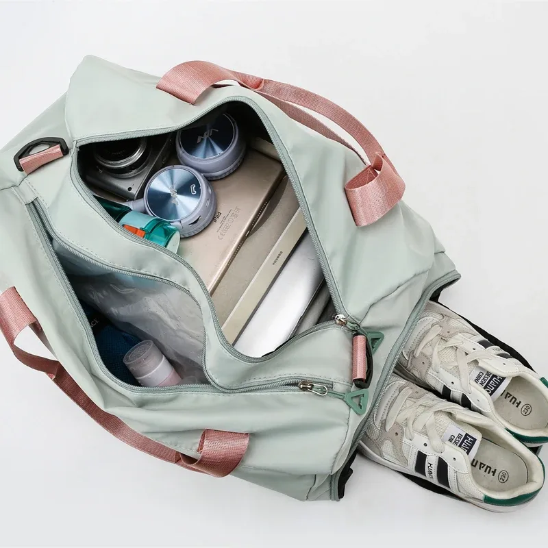 sac de sport personnalisé pour femme, sac de voyage sec, sac d'entraînement sportif, sac de yoga, bagage personnalisé, sac de week-end, logo imprimé, nom