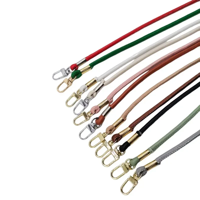 lot de 6 accessoires de remplacement pour sac à bandoulière et portefeuille en pu, sangle remplaçable simple et polyvalente en pu avec boucle carrée et corde ronde, accessoires pour sac à bandoulière simple ou croisé, ou cordon de téléphone.