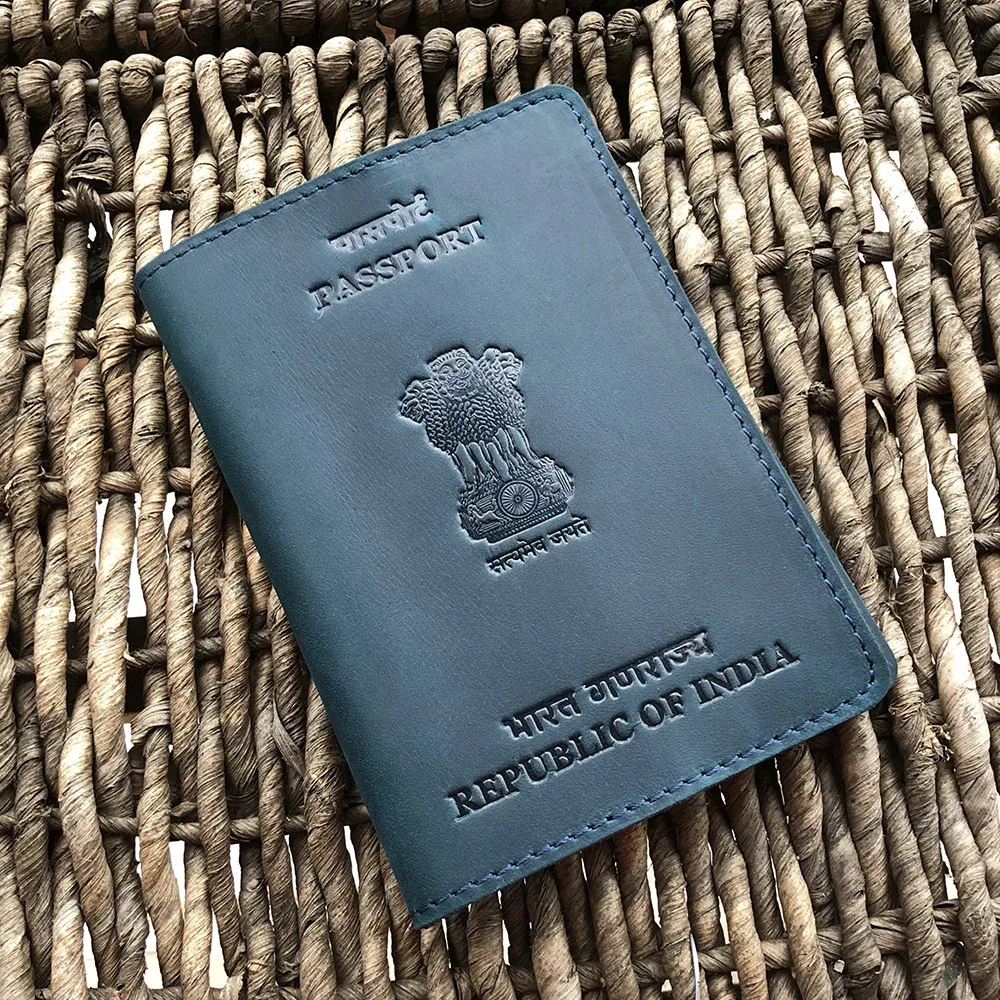 couverture de passeport personnalisée en cuir group, meilleur porte-passeport en forme de cheval, étui photo de taille indienne