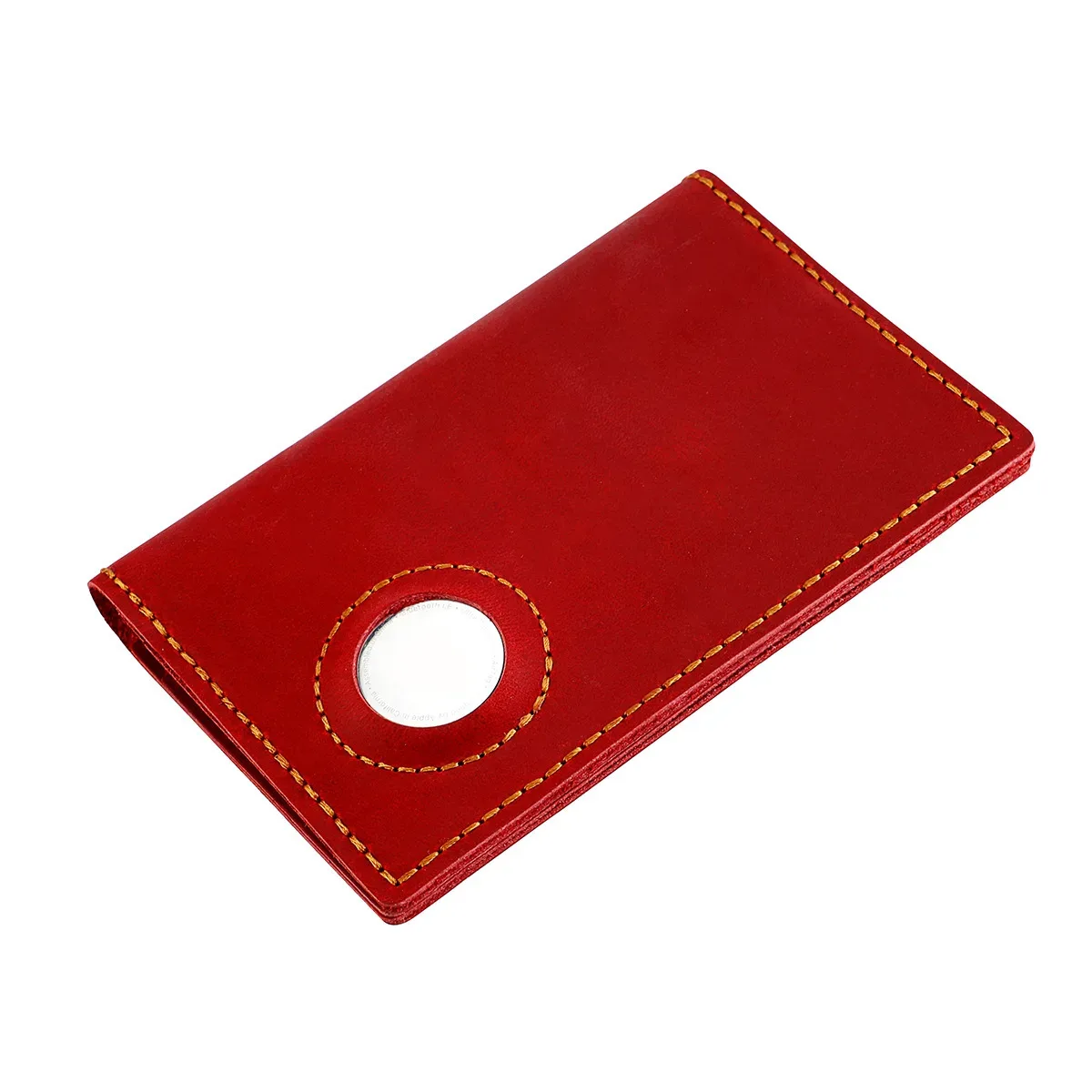 crazy horse – portefeuilles de suivi en cuir, porte-passeport, couverture de passeport pliable en cuir véritable avec fente airtag, indispensable pour le voyage