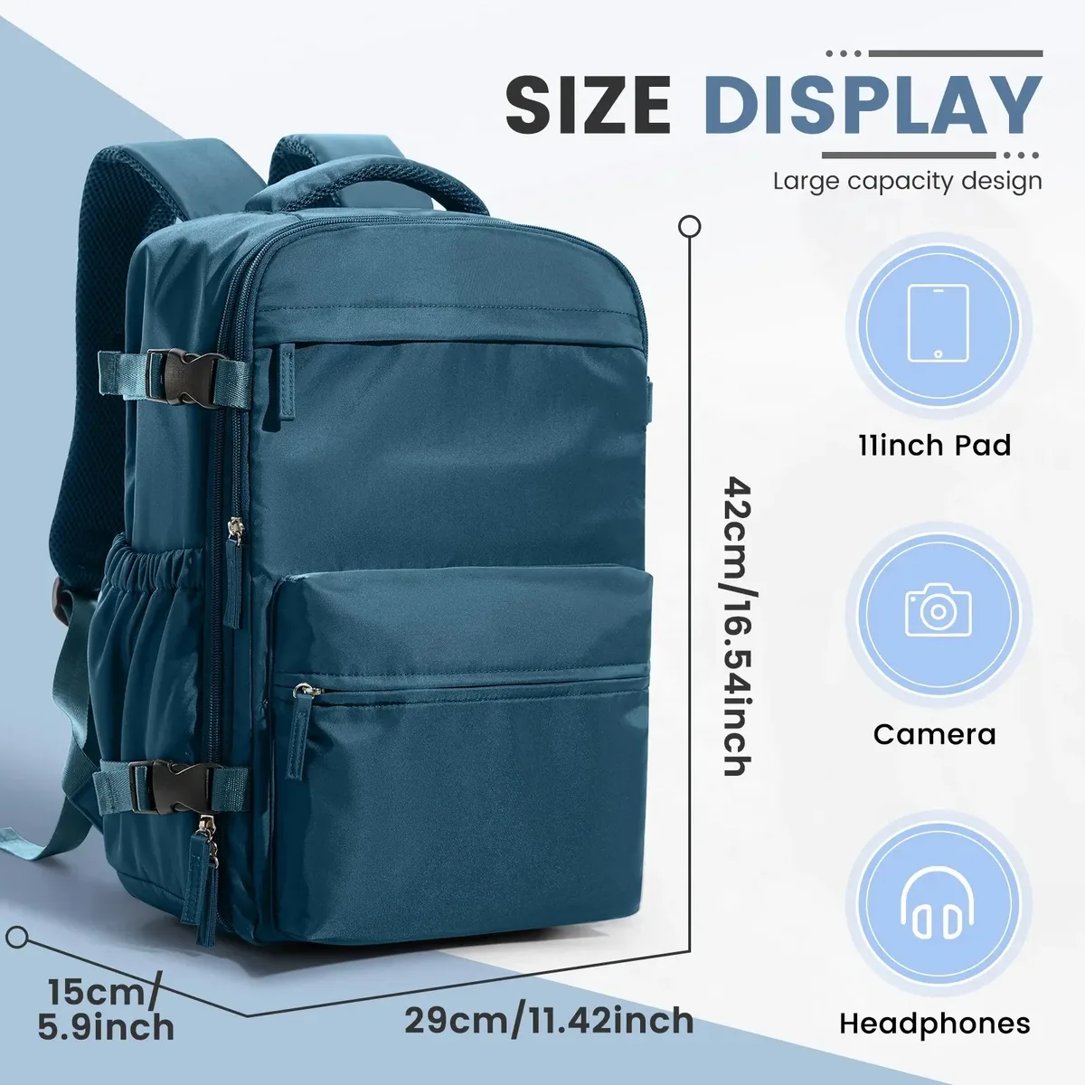 sac de cabine ryanair 40x20x25, sac à dos de compression sous vide pour homme, bagage à main, sac à dos pour ordinateur portable, sac de rangement sous vide pour vêtements 42x29x15